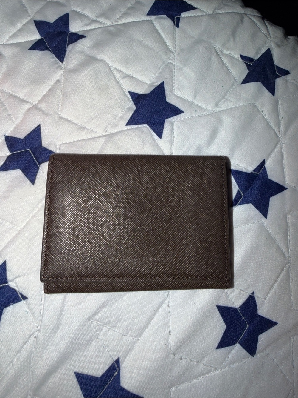 Burberry Brown Leather Key & Card Holder